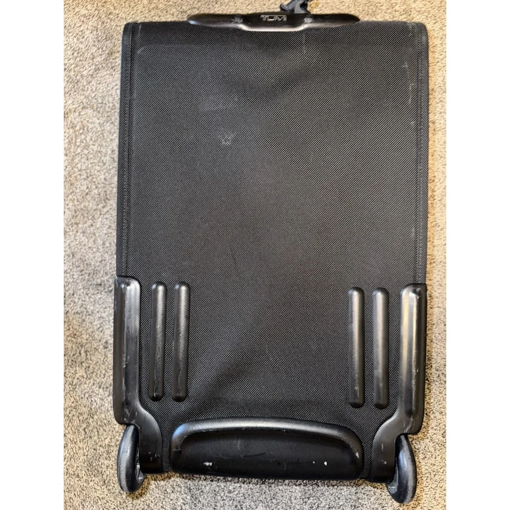 TUMI Black Ballistic Nylon Rolling Carry On Suitcase 22x14x12 Luggage